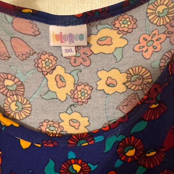 LuLaRoe Yellow and Red Casual Midi Sundress - Picture 4 of 4